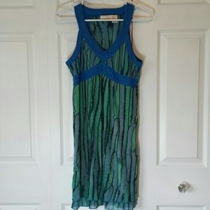 DKNY Jeans v neck bold dress